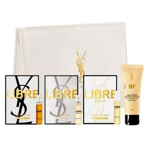 Yves Saint Laurent Beauty Cream Logo Pouch Cosmetic Bag Lotion Miniatures New